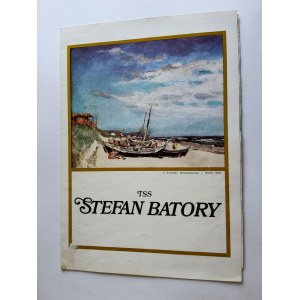 KARTA OBIADOWA MOTYW S. ŻURAWSKI WŁADYSŁAWOWO STATEK, OKRĘT TSS STEFAN BATORY 1981, POLSKIE LINIE OCEEANICZNE MOTYW S. ŻURAWSKI WŁADYSŁAWOWO