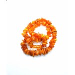 Raw polished natural Baltic amber necklace