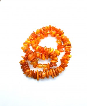 Raw polished natural Baltic amber necklace