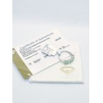 Ring with 5 amblygonites 2.10 ct, 925 silver, RocksTV certificate