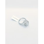 Pierścionek z kryształem górskim 11.58 ct, srebro 925, certyfikat Gemporia