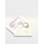 Ring with gold beryl 3.53 ct, 925 silver, certified by RocksTV