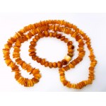 Bracelet and necklace set with amber