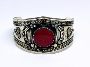 Silver plated Eastern style bracelet