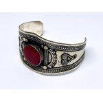 Silver plated Eastern style bracelet