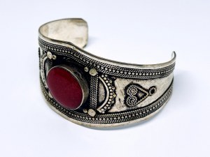 Silver plated Eastern style bracelet