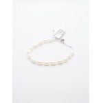 Bracelet of cultured freshwater pearls 6 mm, silver 925, Gemporia certificate