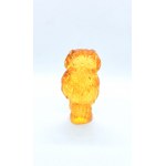 Hand-carved Baltic amber owl figurine