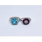 Set of 2 silver rings