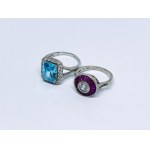 Set of 2 silver rings