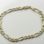 Silver Figaro Bracelet