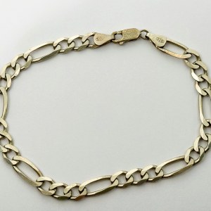 Silver Figaro Bracelet