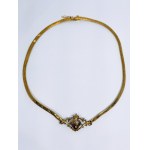 Gold necklace in baroque style