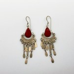 Eastern style silver earrings