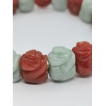 Gemporia carved Burmese jade bracelet