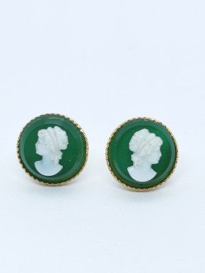 Boucles d'oreilles camées, vintage