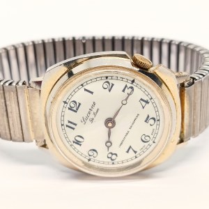 Montre homme conducteur Lucerne De Luxe plaqué or 37 mm