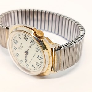 Montre homme conducteur Lucerne De Luxe plaqué or 37 mm