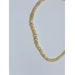 Necklace of white Akoya pearls with 375/9K gold.