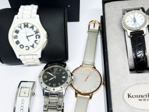 Zestaw 5 zegarków Claude Bernard Swiss Made, Olivia Burton, Marc Jacobs, Kenneth Cole i inne