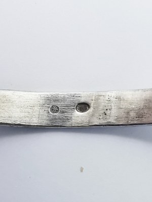 Warmet bangla bracelet, silver