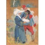 Wojciech KOSSAK (1856-1942), Żołnierz i zakonnica (1914)