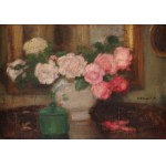 Alfons KARPIŃSKI (1875-1961), Martwa natura z różami (1939)