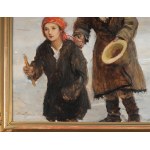 Teodor AXENTOWICZ (1859-1938), Gromniczna - Huculi w drodze na obchody