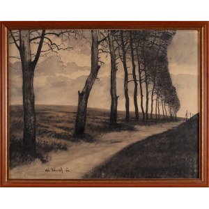 Odo DOBROWOLSKI (1883-1917), Pejzaż z aleją (1910)