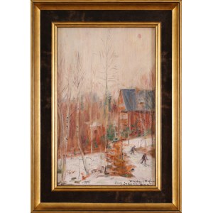 Wlastimil HOFMAN (1881-1970), Narciarze w Szklarskiej Porębie (1947)