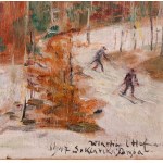 Wlastimil HOFMAN (1881-1970), Narciarze w Szklarskiej Porębie (1947)