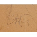 Wlastimil HOFMAN (1881-1970), Elegant | Boże Narodzenie - strojenie choinki (rysunek dwustronny) (1923)