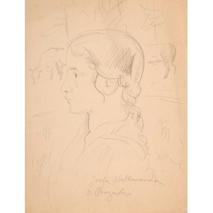 Wlastimil HOFMAN (1881-1970), Dziewczynka na wsi | Pejzaż (rysunek dwustronny)