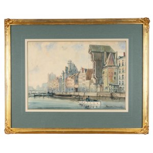 Franciszek SUNDERLAND (XX w.), Gdańsk - Żuraw nad Motławą