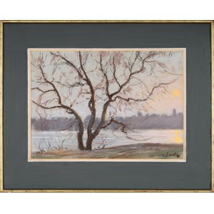 Władysław SERAFIN (1905-1988), Zachód słońca nad Krakowem