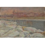 Aleksander BOBA (1899-1940), Panorama Wawelu - kry na Wiśle (1937)