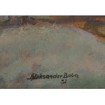 Aleksander BOBA (1899-1940), Panorama Wawelu - kry na Wiśle (1937)