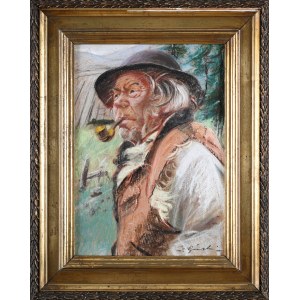 Stanisław GÓRSKI (1887-1955), Góral palący fajkę