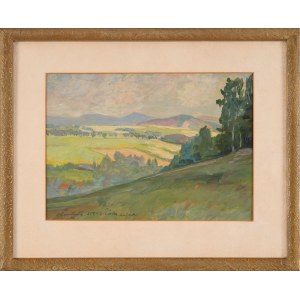 Kazimierz PUCHAŁA (1895-1986), Pejzaż z Polanicy (1962)