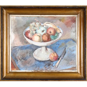 Miron DUDA (1893-1950), Martwa natura z jabłkami