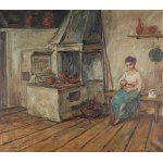 Maciej LACHUR (1927-2008), W kuchennej izbie (1958)