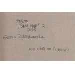 Gossia Zielaskowska (b. 1983, Poznań), Space sun map, diptych, 2025