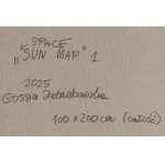 Gossia Zielaskowska (b. 1983, Poznań), Space sun map, diptych, 2025