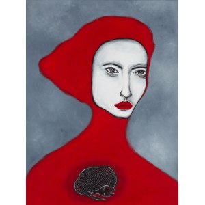 Magdalena Pasik (ur. 1983), Czarno na czerwonym, 2025