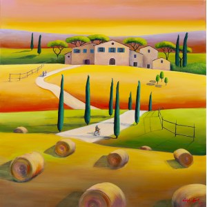 Luiza Los-Pławszewska (ur. 1963, Szczecin), Buongiorno Renzo z cyklu Toskania, 2025