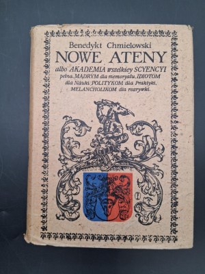 Benedict Chmielowski The New Athens or the Academy of ...