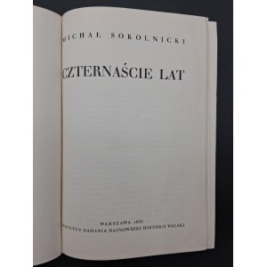 Michał Sokolnicki Czternaście lat 1936