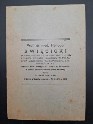 Jozef Jaworski Prof. Dr. med. Heliodor Swiecicki (...)