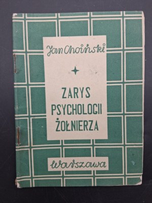 Jan Choinski Outline of the psychology of a soldier 1943