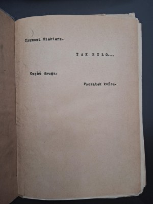 Sigmund Siekierz This is how it was ... Typescript 5 parts